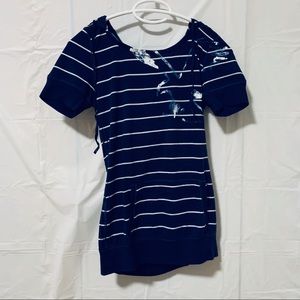 American Eagle Outfitters Hoodie Top in Navy M